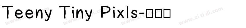 Teeny Tiny Pixls字体转换